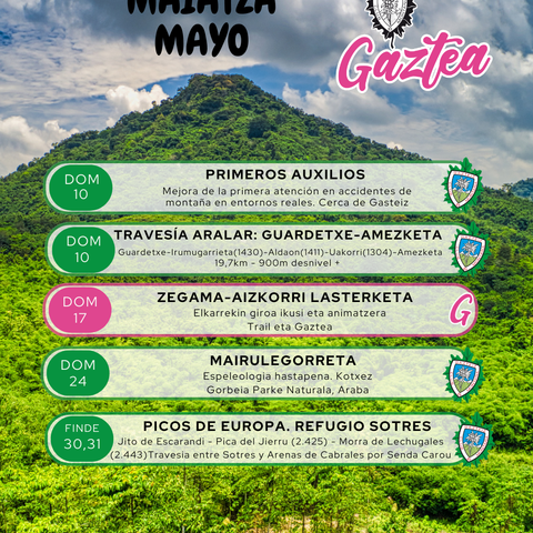 Gaztea: Actividades de mayo